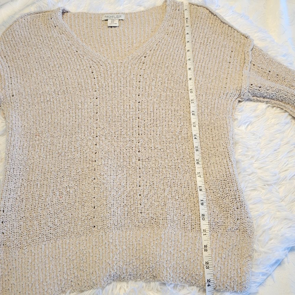 Rachel Zoe reverse seam v neck sweater - Picture 6 of 8